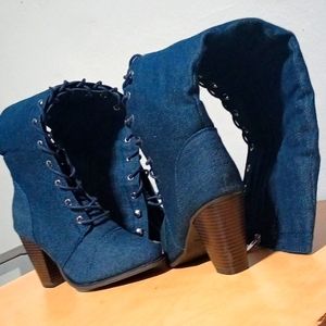 FOREVER "A COWGIRL" KNEE HIGH BOOTS